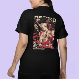 Camiseta Demon Slayer – Nezuko Máscara da  Proteção