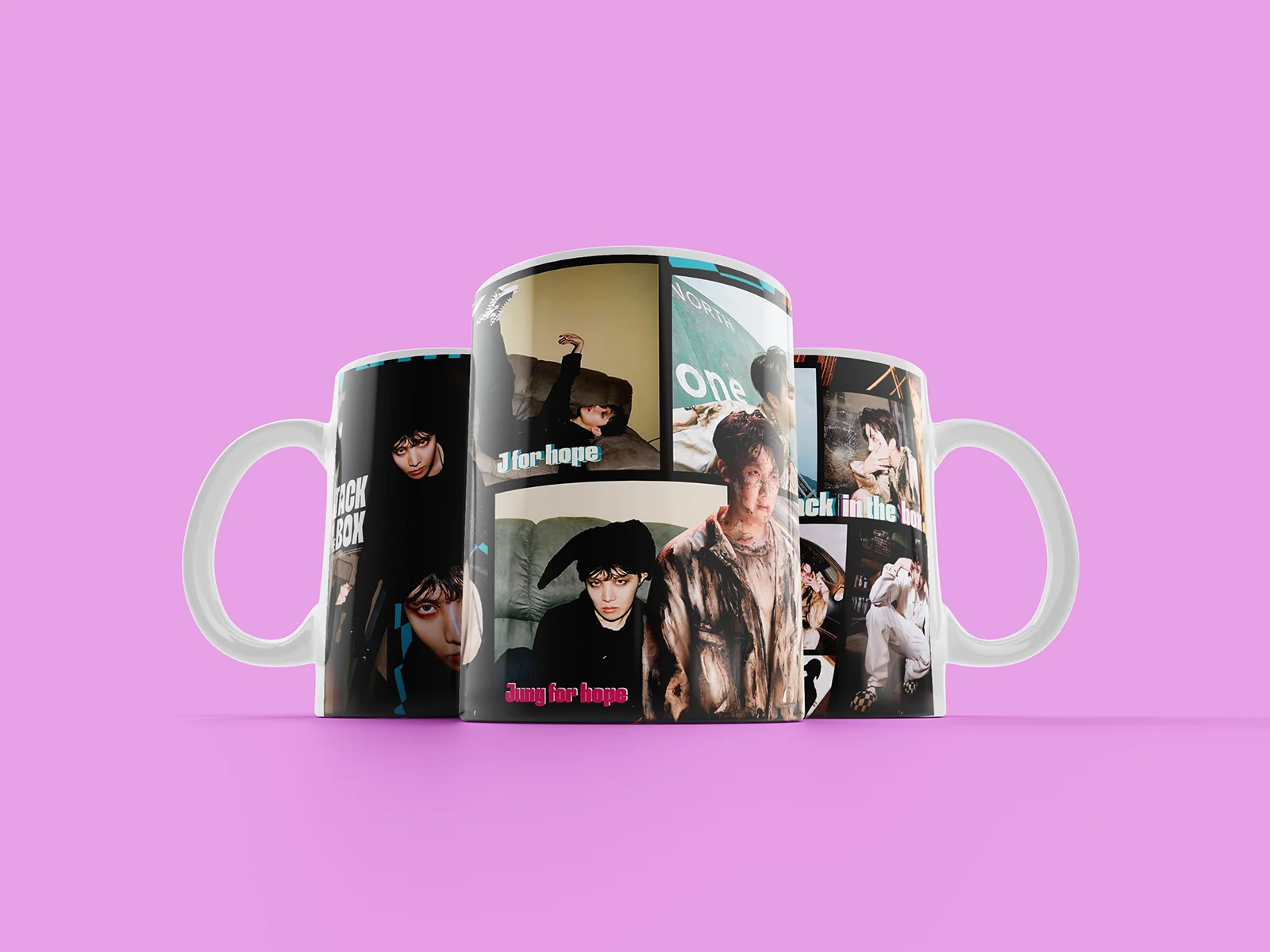 Caneca personalizada do BTS J-Hope inspirada no álbum Jack in the Box