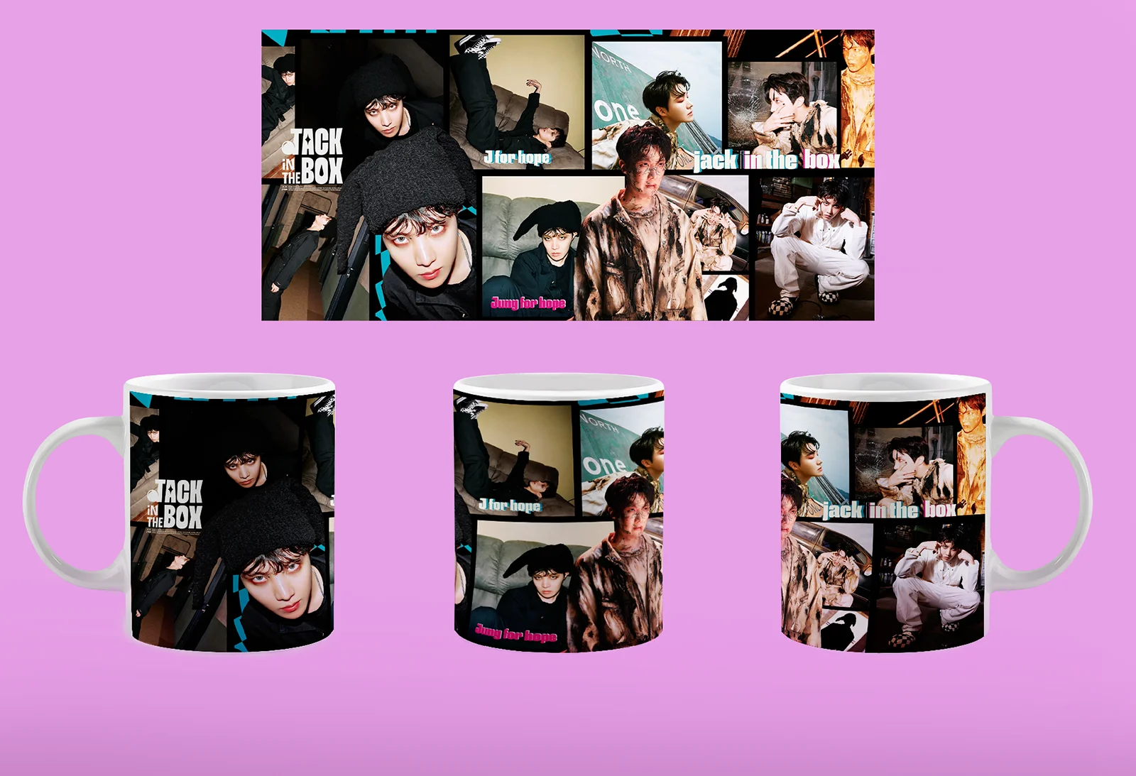 Caneca personalizada do BTS J-Hope inspirada no álbum Jack in the Box