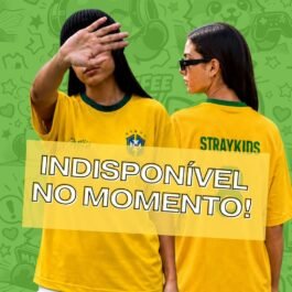 Camiseta Brasil StrayKids Dry Fit – Escolha Seu Membro Favorito ou Versão StrayKids